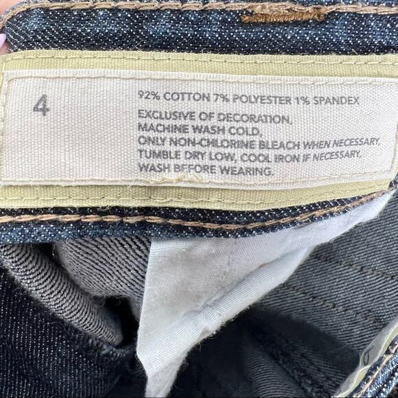 Loft dark wash slim boot cut jeans low rise size 4 B51 - Picture 5 of 6